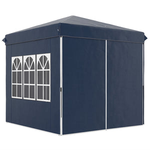 Pop-up Pavillon mit Seitenwänden Tragetasche und UV-Schutz 2,5x2,5m