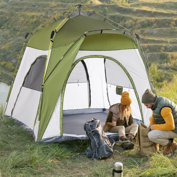 Pop-up-Zelt wetterfest mit automatischem Aufbau für 4 Personen