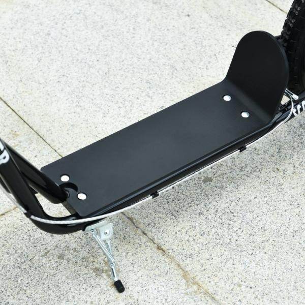 Kinderroller Tretroller Cityroller Kickscooter Kickboard mit Luftreifen und Handbremse 16 Zoll Schwarz