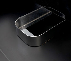 Premium Waschbecken mit Unterschrank hochglanz 90cm schwarz