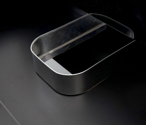 Premium Waschbecken mit Unterschrank hochglanz 90cm schwarz
