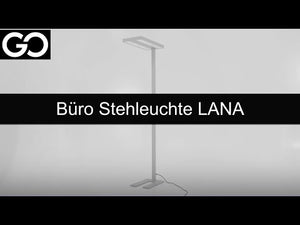 LED Stehlampe LANA dimmbar mit Bewegungsmelder silber