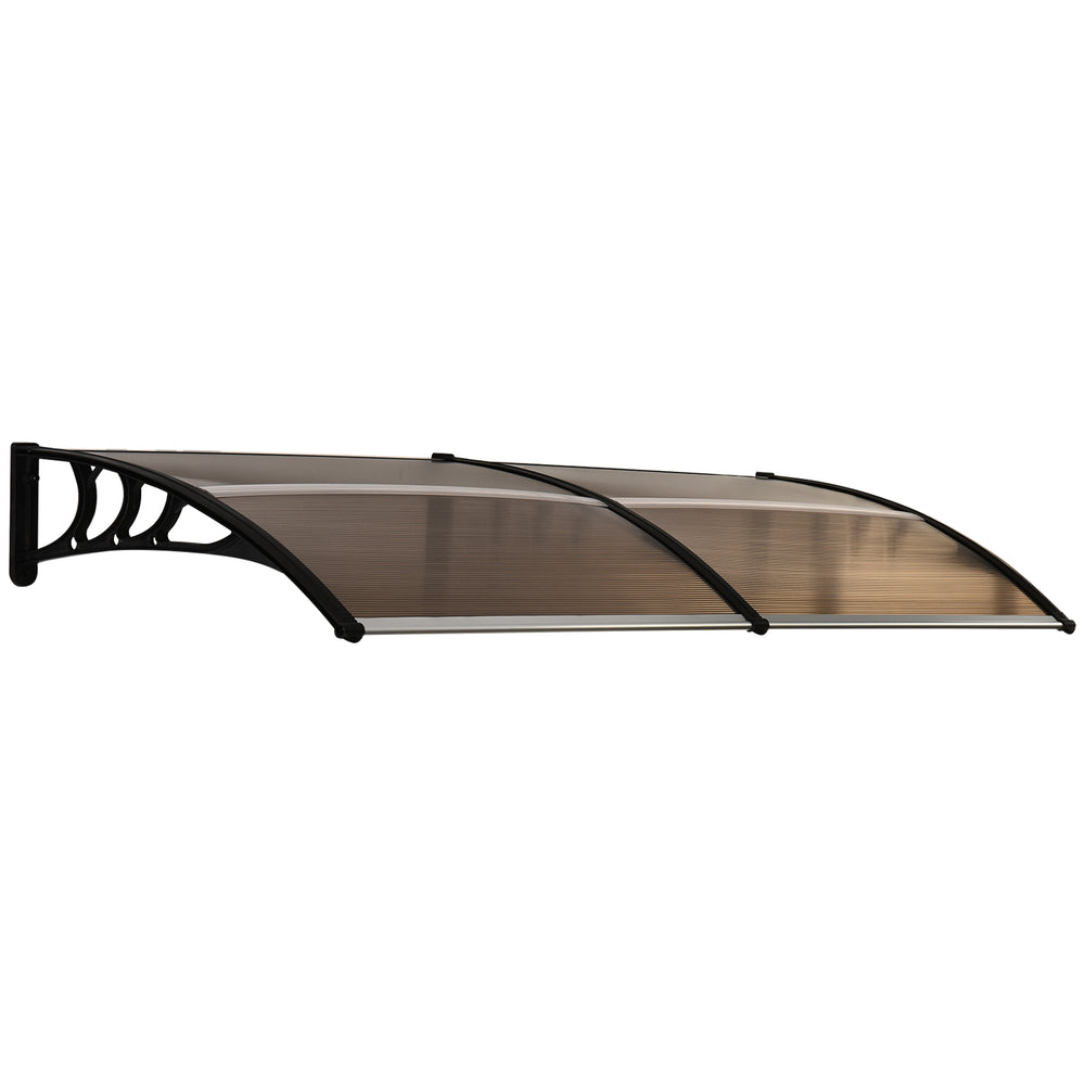 Pultvordach Polycarbonat UV-Schutz 75x195x23cm Braun