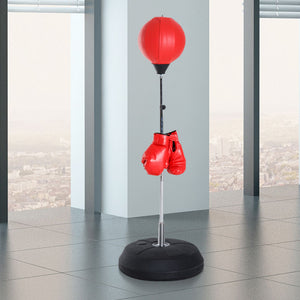 Punchingball Set höhenverstellbar mit Boxhandschuhen für Kinder