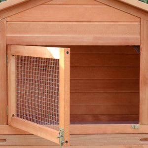 Kleintierstall mit 2 Freigehegen Kaninchenstall Kleintier Kleintierkäfig