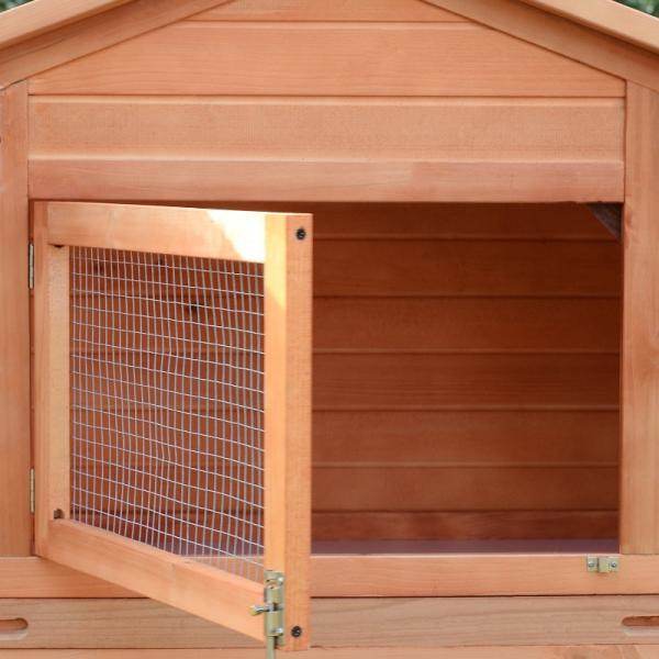 Kleintierstall mit 2 Freigehegen Kaninchenstall Kleintier Kleintierkäfig