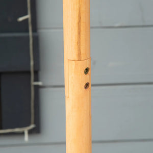 Vogelhaus | Mit Ständer und Zinkdach | Kiefernholz | Ø 40 x 110 cm | Braun und Silber