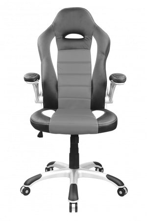 Office chair, sports seat, executive chair, grey/silver