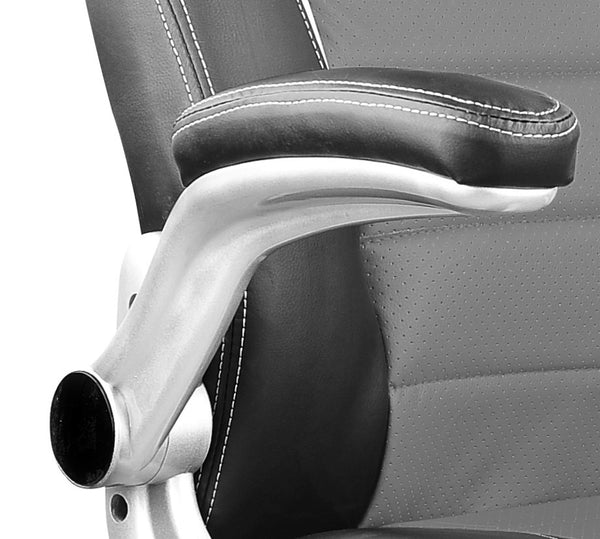 Office chair, sports seat, executive chair, grey/silver