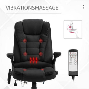 Massagesessel Chefsessel mit Massagefunktion Bürostuhl schwarz