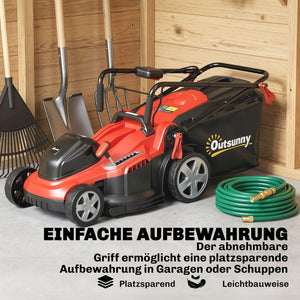 Rasenmäher Elektro mit 45L Fangkorb 800W 40cm Schnittbreite