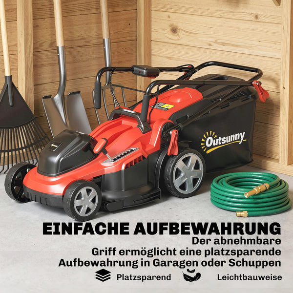 Rasenmäher Elektro mit 45L Fangkorb 800W 40cm Schnittbreite