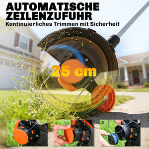 Rasentrimmer Freischneider mit Teleskopgriff und Akku 25cm