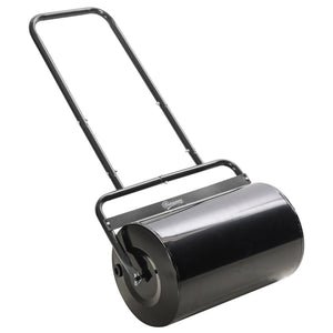 Rasenwalze Gartenwalze mit U-Griff 38L für Wasser und Sand Metall Schwarz