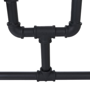 Raumteiler mit Regal Wohnregal Industrial Metall 203x80x20cm braun