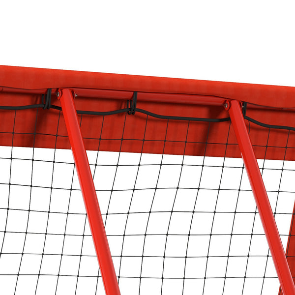 Rebounder höhenverstellbar klappbar Netz Rot