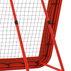 Rebounder höhenverstellbar klappbar Netz Rot