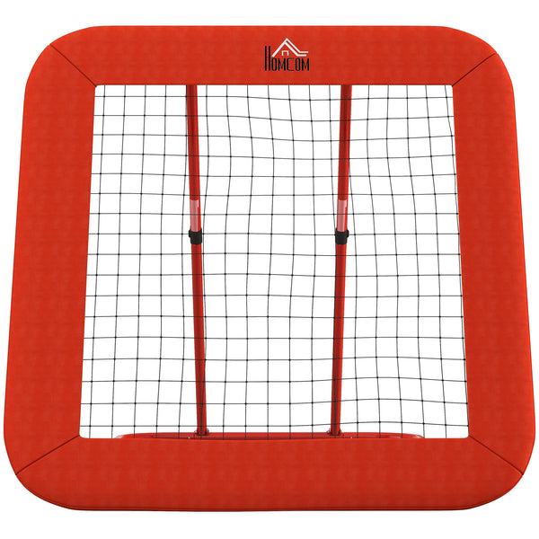 Rebounder höhenverstellbar klappbar Netz Rot