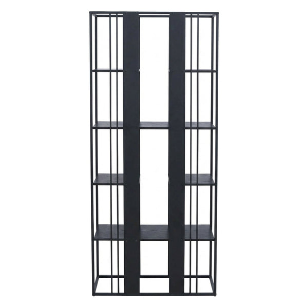 Regal Bücherschrank Hochschrank Industrial 180x80x31cm schwarz