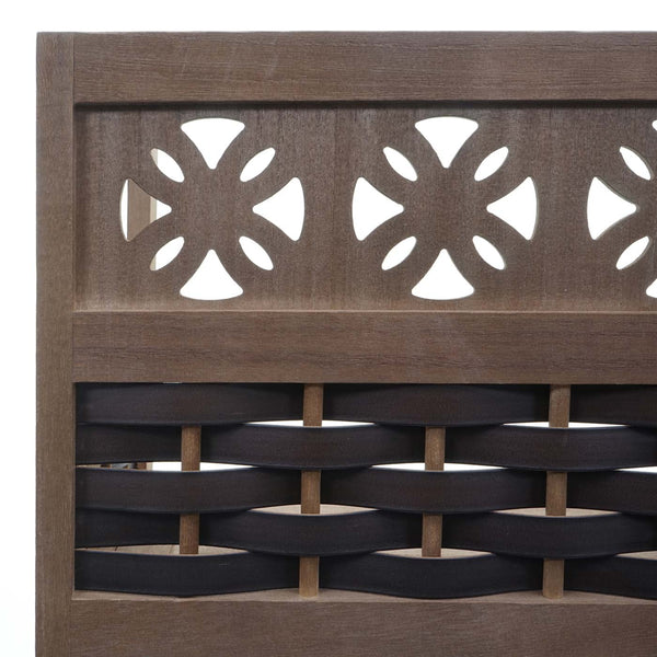 Regal JAM-K86 Standregal klappbar 110cm Geflecht dunkelbraun