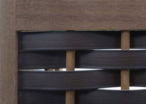 Regal JAM-K86 Standregal klappbar 110cm Geflecht dunkelbraun