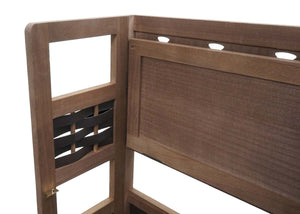 Regal JAM-K86 Standregal klappbar 110cm Geflecht dunkelbraun