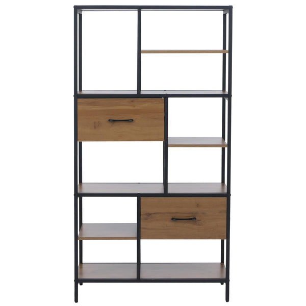 Regal Regalschrank Bücherregal Schubladen Industrial 150x81x33cm braun