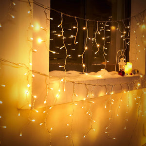 Regen Lichterkette mit 600 LEDs 20 Meter & Fernbedienung