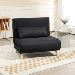 Relaxsessel mit Bettfunktion für 1 Person modern schwarz
