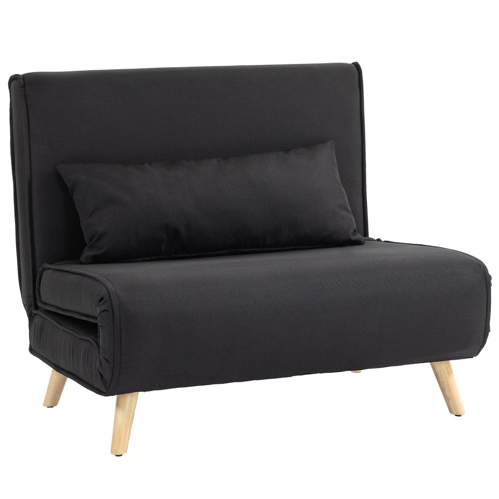 Relaxsessel mit Bettfunktion für 1 Person modern schwarz
