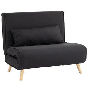 Relaxsessel mit Bettfunktion für 1 Person modern schwarz