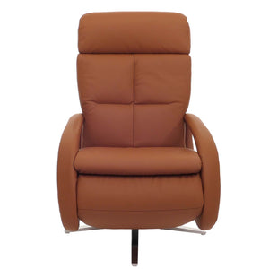 Relaxsessel Design Fernsehsessel TV-Sessel Liegesessel drehbar Voll-Leder braun