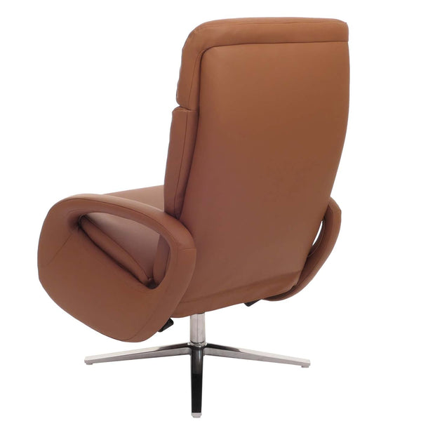 Relaxsessel Design Fernsehsessel TV-Sessel Liegesessel drehbar Voll-Leder braun
