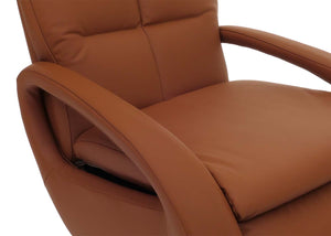 Relaxsessel Design Fernsehsessel TV-Sessel Liegesessel drehbar Voll-Leder braun