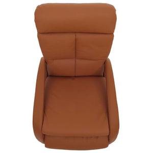 Relaxsessel Design Fernsehsessel TV-Sessel Liegesessel drehbar Voll-Leder braun