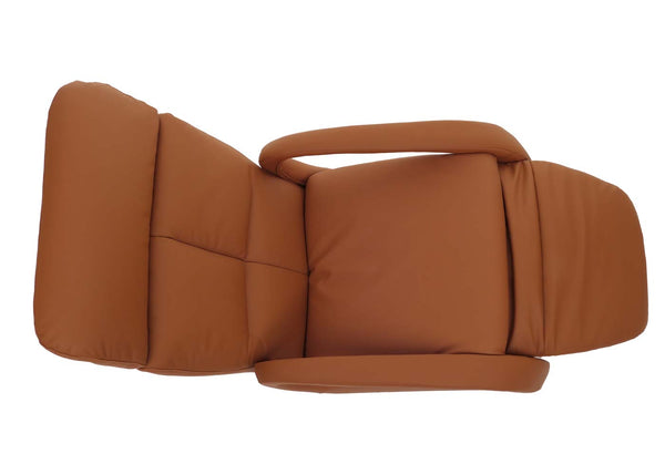 Relaxsessel Design Fernsehsessel TV-Sessel Liegesessel drehbar Voll-Leder braun