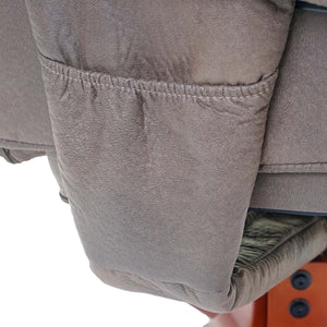 Relaxsessel Fernsehsessel Liegesessel TV-Sessel mit Hocker Wildlederimitat braun