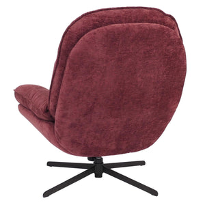 Relaxsessel Fernsehsessel Nosagfederung Polstersessel drehbar Chenille beere