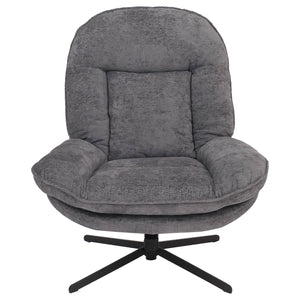 Relaxsessel Fernsehsessel Nosagfederung Polstersessel drehbar Chenille grau