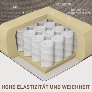 Relaxsessel modern drehbar mit Fussstütze bis 150kg hellbraun