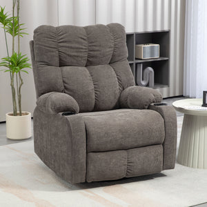 Relaxsessel modern drehbar mit Fussstütze bis 150kg hellbraun