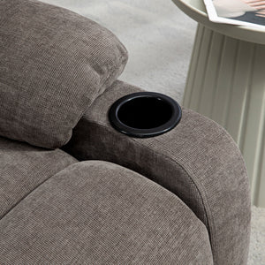 Relaxsessel modern drehbar mit Fussstütze bis 150kg hellbraun