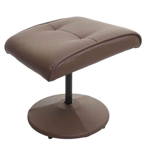 Relaxsessel Helsinki Fernsehsessel mit Hocker Kunstleder taupe