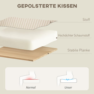 Relaxsessel drehbar mit Hocker für Wohnzimmer beige