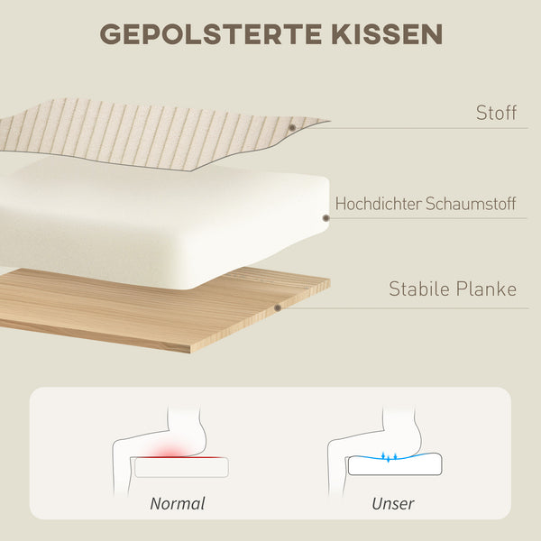 Relaxsessel drehbar mit Hocker für Wohnzimmer beige