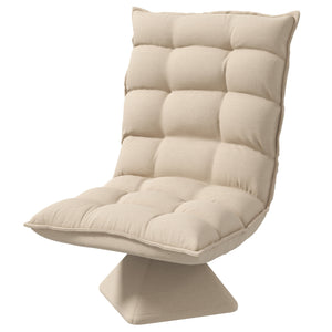 Relaxsessel drehbar in Leinenoptik für Wohnzimmer beige