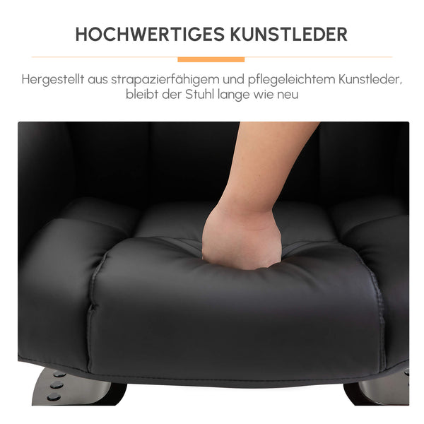 Relaxsessel mit Massagefunktion Fusshocker Liegefunktion Kunstleder