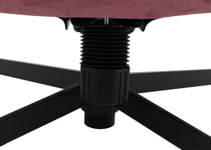 Relaxsessel mit Hocker Fernsehsessel Nosagfederung drehbar Chenille beere
