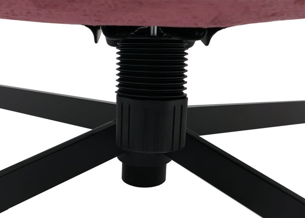Relaxsessel mit Hocker Fernsehsessel Nosagfederung drehbar Chenille beere