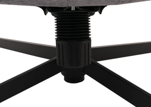 Relaxsessel mit Hocker Fernsehsessel Nosagfederung drehbar Chenille grau